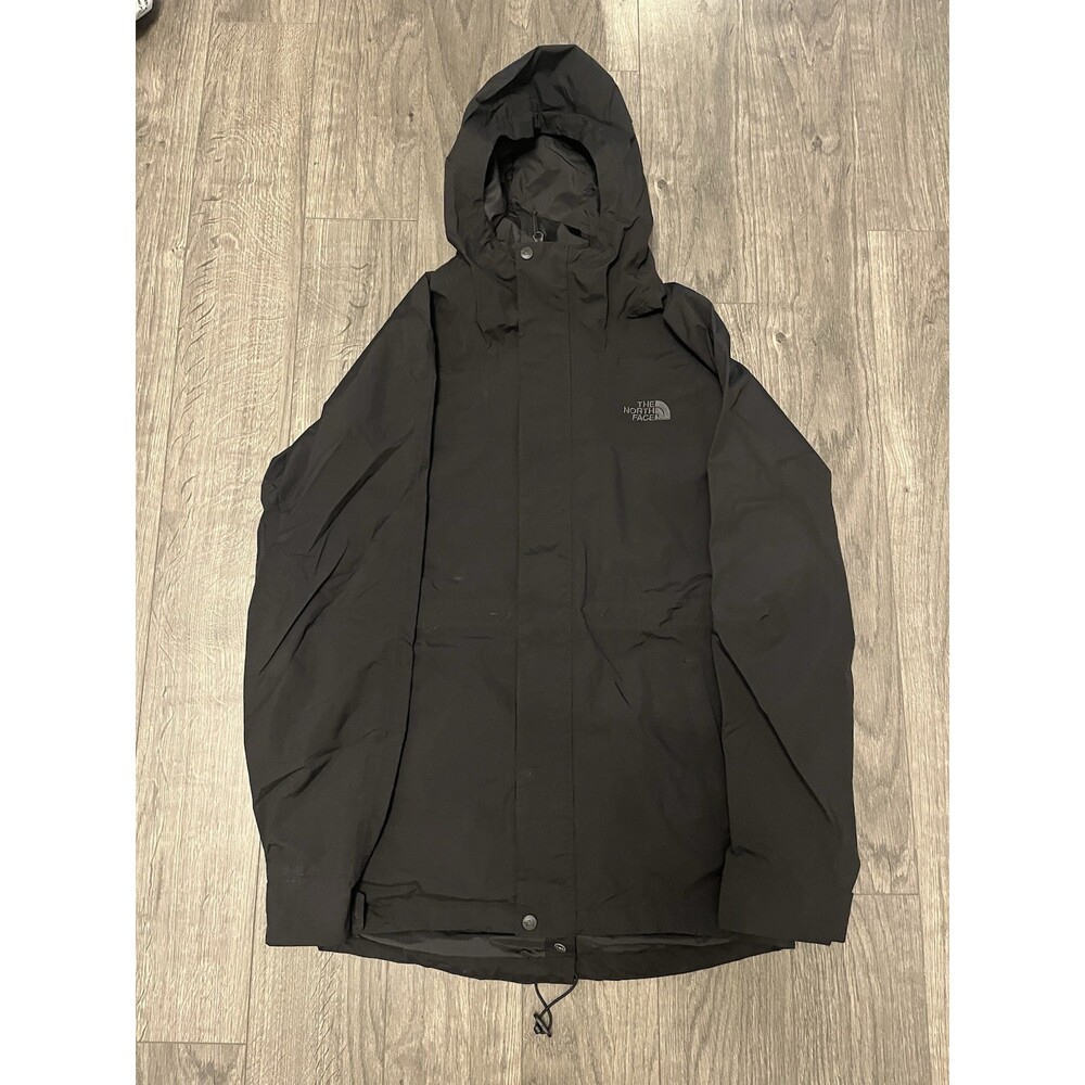 The North Face Men HyVent Hooded Jacket Size L Outdoor Utility Technical Shell